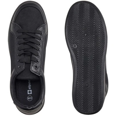 Alpine Swiss David Mens Fashion Sneakers Lace Up Low Top Retro Tennis Shoes 4 Alpine Swiss David Mens Fashion Sneakers Lace Up Low Top Retro Tennis Shoes - Image 4