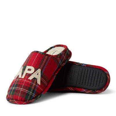 Dearfoams Men's Plaid Papa Bear Clog 1 Dearfoams Men's Plaid Papa Bear Clog