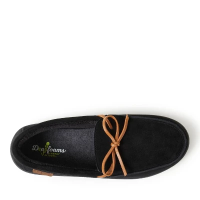 Dearfoams Men's Westboro Genuine Suede Energy Return Moccasin Slippers 4 Dearfoams Men's Westboro Genuine Suede Energy Return Moccasin Slippers - Image 4