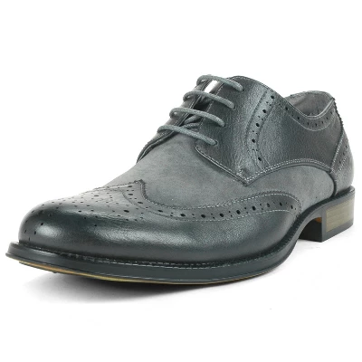 Alpine Swiss Zurich Mens Wing Tip Oxfords Two Tone Brogue Medallion Dress Shoes 3 Alpine Swiss Zurich Mens Wing Tip Oxfords Two Tone Brogue Medallion Dress Shoes - Image 3
