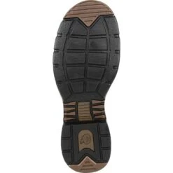 Men's Brown Georgia Boot Athens Waterproof Side-Zip Upland Boot Size 10(Wide)