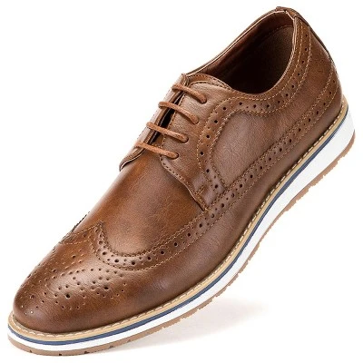 Mio Marino - Men's Ornate Wingtip Oxford Shoes 9 Mio Marino - Men's Ornate Wingtip Oxford Shoes - Image 9