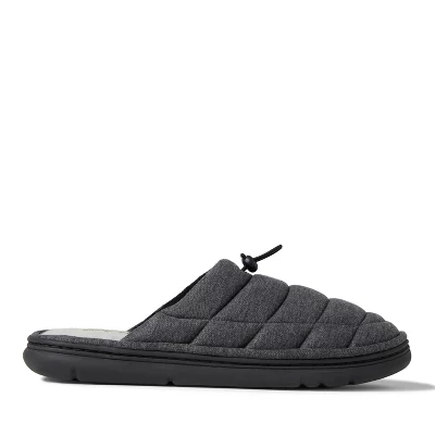 Dearfoams Men's Austin Quilted Sweatshirt Scuff Slippers 2 Dearfoams Men's Austin Quilted Sweatshirt Scuff Slippers - Image 2