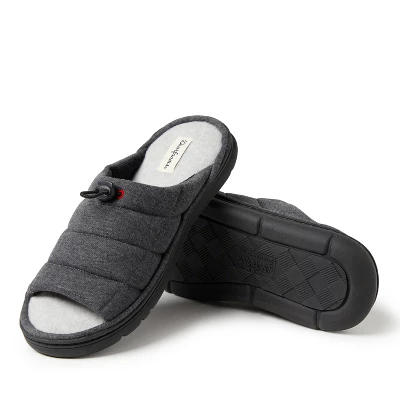Dearfoams Men's Adrian Quilted Sweatshirt Slide Slippers 1 Dearfoams Men's Adrian Quilted Sweatshirt Slide Slippers