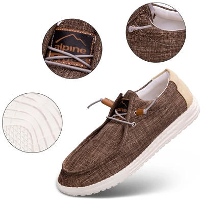 Alpine Swiss Flynn Mens Boat Shoes Casual Slip On Moccasin Loafers Sailing Deck Shoe So Light It Floats On Water 3 Alpine Swiss Flynn Mens Boat Shoes Casual Slip On Moccasin Loafers Sailing Deck Shoe So Light It Floats On Water - Image 3