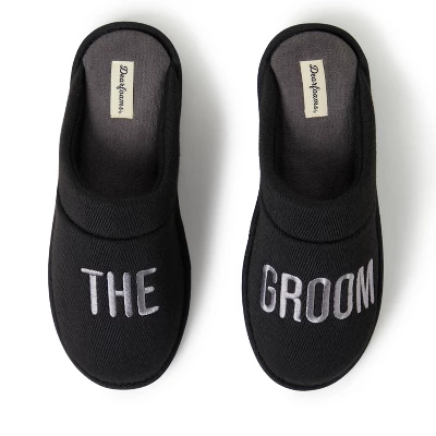 Dearfoams Men's Groom/Groomsmen Giftable Wedding Scuff Slipper 4 Dearfoams Men's Groom/Groomsmen Giftable Wedding Scuff Slipper - Image 4