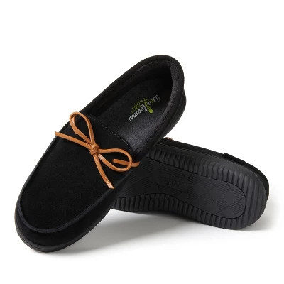 Dearfoams Men's Westboro Genuine Suede Energy Return Moccasin Slippers 1 Dearfoams Men's Westboro Genuine Suede Energy Return Moccasin Slippers