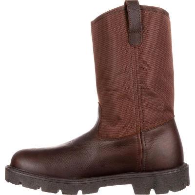 Men's Brown Georgia Boot Homeland Waterproof Wellington Work Boot Size 8 4 Men's Brown Georgia Boot Homeland Waterproof Wellington Work Boot Size 8 - Image 4