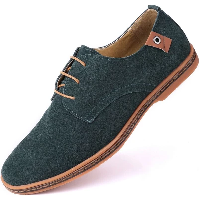 Mio Marino - Men's Classic Suede Oxford Shoes 10 Mio Marino - Men's Classic Suede Oxford Shoes - Image 10