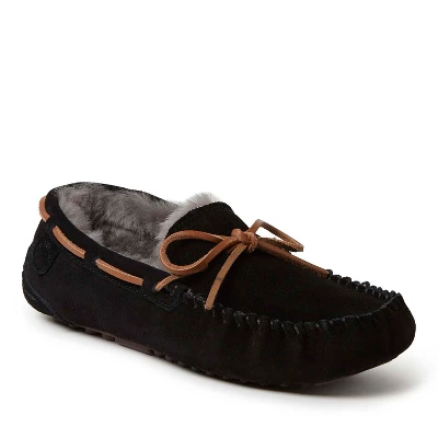 Fireside By Dearfoams Men's Victor Genuine Shearling Moccasin With Tie 4 Fireside By Dearfoams Men's Victor Genuine Shearling Moccasin With Tie - Image 4