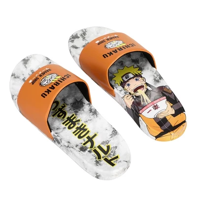 Naruto Shippuden Ichiraku Ramen Shop Men's Sandals Slides 2 Naruto Shippuden Ichiraku Ramen Shop Men's Sandals Slides - Image 2