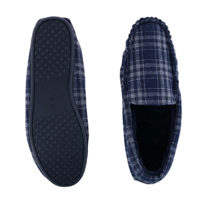 Ascentix Men's Slip On Plaid Slipper 1 Ascentix Men's Slip On Plaid Slipper