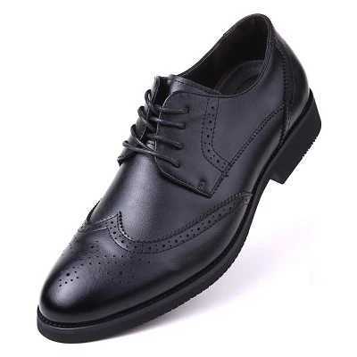 Mio Marino Men's Speckled Wingtip Laced Dress Shoes 6 Mio Marino Men's Speckled Wingtip Laced Dress Shoes - Image 6