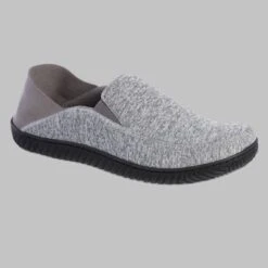 Isotoner Men's Miles Sport Knit Closed Back Slippers - Gray -Dockers Shoes Shop GUEST 642cbcf4 58b9 4a4b bfa7 43bd63e40b4d