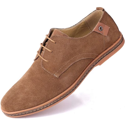 Mio Marino - Men's Classic Suede Oxford Shoes 8 Mio Marino - Men's Classic Suede Oxford Shoes - Image 8