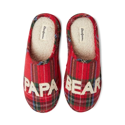 Dearfoams Men's Plaid Papa Bear Clog 5 Dearfoams Men's Plaid Papa Bear Clog - Image 5