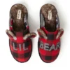 Dearfoams Men's Buffalo Check Lil Bear