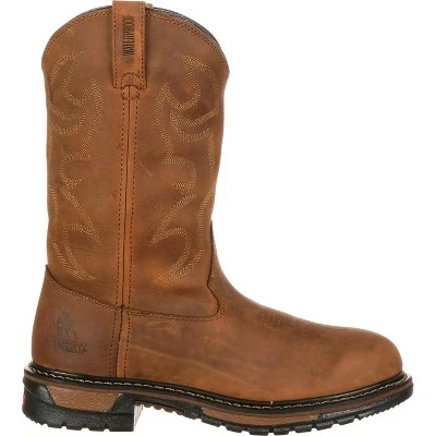 Rocky Boots Men's Brown Rocky Original Ride Branson Roper Waterproof Western Boots Size 7(Wide) 6 Rocky Boots Men's Brown Rocky Original Ride Branson Roper Waterproof Western Boots Size 7(Wide) - Image 6