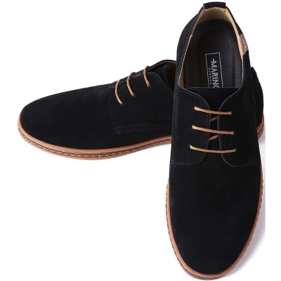 Mio Marino - Men's Classic Suede Oxford Shoes 3 Mio Marino - Men's Classic Suede Oxford Shoes - Image 3
