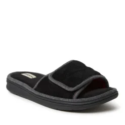 Dearfoams Mens Cooper Quilted Terry Adjustable Strap Slide Slipper -Dockers Shoes Shop GUEST 70f40909 af64 4db6 8073 33249bb0e46f