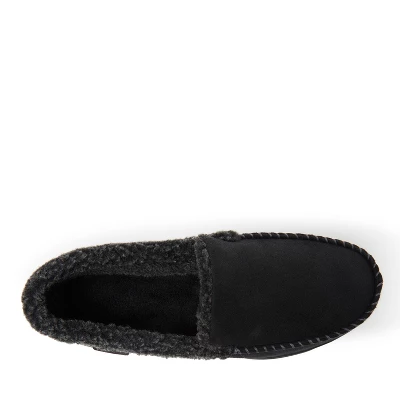 Dearfoams Men's Eli Microsuede Moccasin Slipper With Whipstitch 3 Dearfoams Men's Eli Microsuede Moccasin Slipper With Whipstitch - Image 3