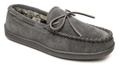Minnetonka Men's Suede Pile Lined Hardsole Moc Slipper 10 Minnetonka Men's Suede Pile Lined Hardsole Moc Slipper - Image 10