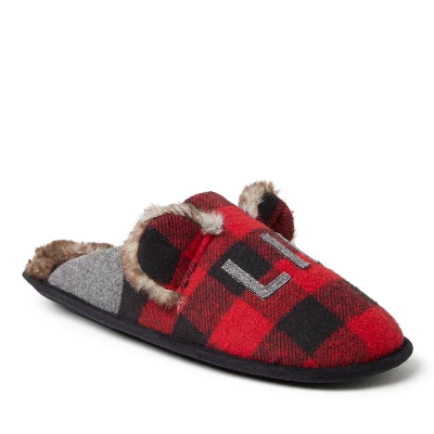 Dearfoams Men's Buffalo Check Lil Bear 5 Dearfoams Men's Buffalo Check Lil Bear - Image 5