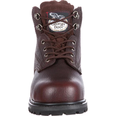 Men's Brown Georgia Boot Oiler Steel Toe Waterproof Work Boot Size 10 2 Men's Brown Georgia Boot Oiler Steel Toe Waterproof Work Boot Size 10 - Image 2