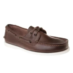 Sail Men's Premium Wide Width Full Leather Boat Shoes | Handsewn Construction | Rawhide Lacing System For Easy Slip-On Fit | Full Leather /Cushioned -Dockers Shoes Shop GUEST 84065dfb d48f 4897 93d5 347a5e3f15ce