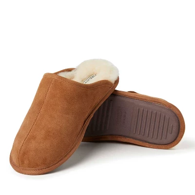 Fireside By Dearfoams Men's Warwick Genuine Shearling Scuff Slipper 2 Fireside By Dearfoams Men's Warwick Genuine Shearling Scuff Slipper - Image 2