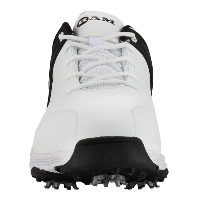 Ram Golf FX Tour Mens Waterproof Golf Shoes White/Black 2 Ram Golf FX Tour Mens Waterproof Golf Shoes White/Black - Image 2
