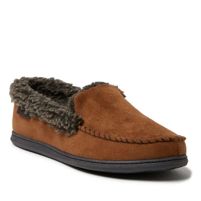 Dearfoams Men's Eli Microsuede Moccasin Slipper With Whipstitch 6 Dearfoams Men's Eli Microsuede Moccasin Slipper With Whipstitch - Image 6