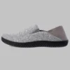 Isotoner Men's Miles Sport Knit Closed Back Slippers - Gray