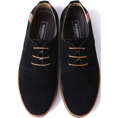 Mio Marino - Men's Classic Suede Oxford Shoes 1 Mio Marino - Men's Classic Suede Oxford Shoes