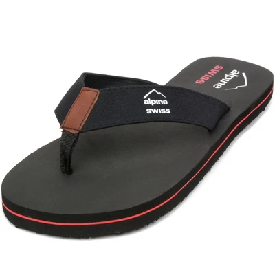 Alpine Swiss Mens Flip Flops Beach Sandals Lightweight EVA Sole Comfort Thongs 3 Alpine Swiss Mens Flip Flops Beach Sandals Lightweight EVA Sole Comfort Thongs - Image 3