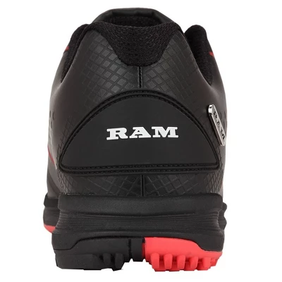 Ram Golf Player Mens Waterproof Golf Shoes Black/Red 3 Ram Golf Player Mens Waterproof Golf Shoes Black/Red - Image 3