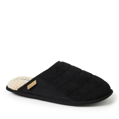 Dearfoams Men's Rocky Mixed Material Scuff Slipper 5 Dearfoams Men's Rocky Mixed Material Scuff Slipper - Image 5