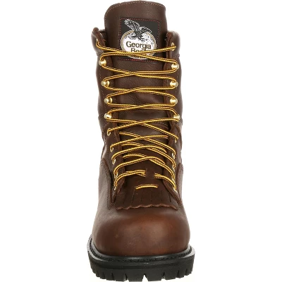 Men's Brown Georgia Boot Lace-to-Toe Steel Toe Waterproof Work Boot Size 8.5 2 Men's Brown Georgia Boot Lace-to-Toe Steel Toe Waterproof Work Boot Size 8.5 - Image 2