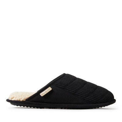 Dearfoams Men's Rocky Mixed Material Scuff Slipper 2 Dearfoams Men's Rocky Mixed Material Scuff Slipper - Image 2