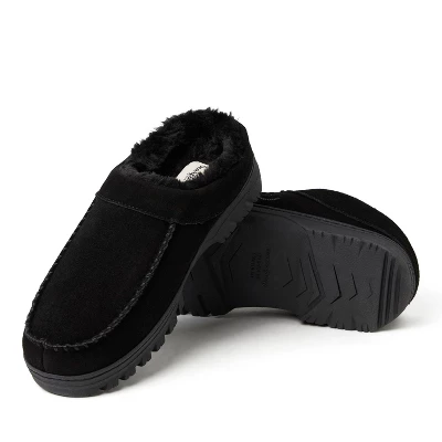 Dearfoams Men's Reed Genuine Suede Clog Indoor/Outdoor Slip On 1 Dearfoams Men's Reed Genuine Suede Clog Indoor/Outdoor Slip On