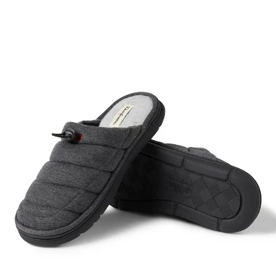 Dearfoams Men's Austin Quilted Sweatshirt Scuff Slippers 1 Dearfoams Men's Austin Quilted Sweatshirt Scuff Slippers