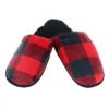 Polar Extreme Men's Buffalo Plaid High Pile Fleece Lined Slippers