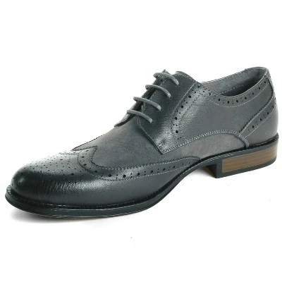 Alpine Swiss Zurich Mens Wing Tip Oxfords Two Tone Brogue Medallion Dress Shoes 2 Alpine Swiss Zurich Mens Wing Tip Oxfords Two Tone Brogue Medallion Dress Shoes - Image 2