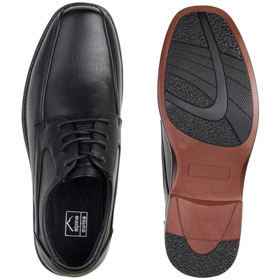 Alpine Swiss Mens Dress Shoes Leather Lined Lace Up Oxfords Baseball Stitched 2 Alpine Swiss Mens Dress Shoes Leather Lined Lace Up Oxfords Baseball Stitched - Image 2
