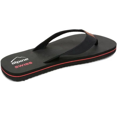 Alpine Swiss Mens Flip Flops Beach Sandals Lightweight EVA Sole Comfort Thongs 2 Alpine Swiss Mens Flip Flops Beach Sandals Lightweight EVA Sole Comfort Thongs - Image 2