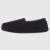 Isotoner Men's Microsuede Round Essentials Closed Back Slippers - Black