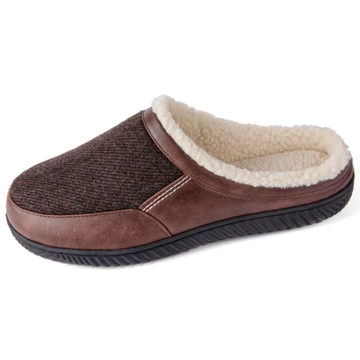 RockDove Men's Colton Faux Shearling Lined Slide Slipper 5 RockDove Men's Colton Faux Shearling Lined Slide Slipper - Image 5