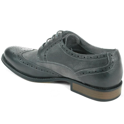 Alpine Swiss Zurich Mens Wing Tip Oxfords Two Tone Brogue Medallion Dress Shoes 6 Alpine Swiss Zurich Mens Wing Tip Oxfords Two Tone Brogue Medallion Dress Shoes - Image 6