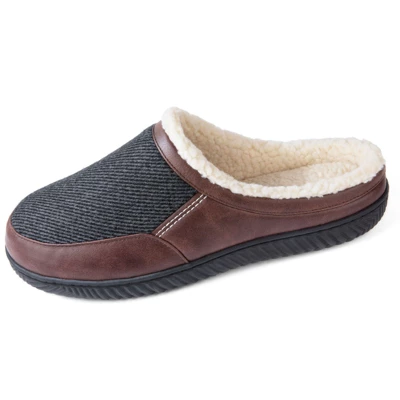 RockDove Men's Colton Faux Shearling Lined Slide Slipper 6 RockDove Men's Colton Faux Shearling Lined Slide Slipper - Image 6