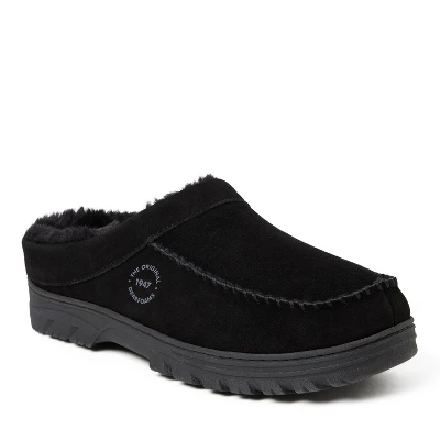 Dearfoams Men's Reed Genuine Suede Clog Indoor/Outdoor Slip On 5 Dearfoams Men's Reed Genuine Suede Clog Indoor/Outdoor Slip On - Image 5